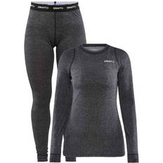 Dame - Polyester - Skiløb Undertøj Craft Sportswear Core Wool Merino Set W - Black