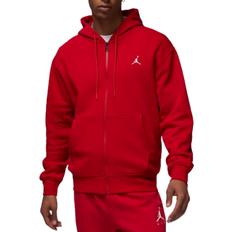 Nike Jordan Essentials Men's Full-Zip Fleece Hoodie - Gym Red/White