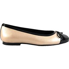 12 - 36 ½ - Dame Lave sko Copenhagen Shoes My Own Ballerinas - Gold/Black