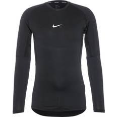 Nike Elastan/Lycra/Spandex Overdele Nike Pro Men's Dri-FIT Training Shirt - Black/White