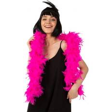 Damer - Tidstypiske Udklædningstøj PartyDeco Fjerboa Pink