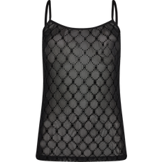 Hype The Detail Singlet Mesh Top - Black