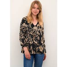 CULTURE Sort Bluser CULTURE Blouse Fonda Sort