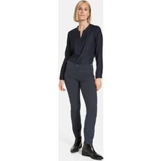 Gerry Weber 46 Bukser Gerry Weber Pant Leisure Cropped Kvinde Bukser Med Smalle Ben 46R hos Magasin Navy