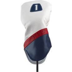 Ping Golftilbehør Ping Stars & Stripes Driver Headcover, White