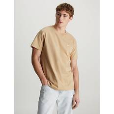 Calvin Klein Beige T-shirts Calvin Klein Cotton Badge T-shirt Beige