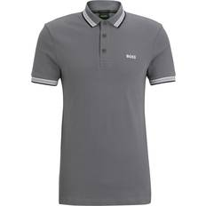 54 - L Polotrøjer Hugo Boss Paddy Polo Shirt with Contrast Logo - Grey