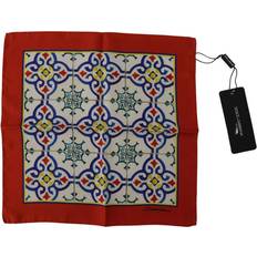 Dolce & Gabbana Halstørklæde & Sjal Dolce & Gabbana Multicolor Majolica Pattern Square Handkerchief