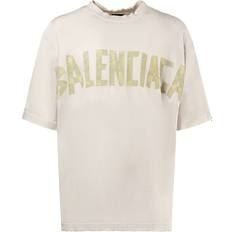 Balenciaga Herre T-shirts & Toppe Balenciaga Tape Type Vintage Cotton T-shirt White