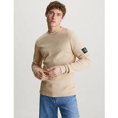 Calvin Klein Beige T-shirts Calvin Klein Slim Long Sleeve Waffle T-shirt Beige