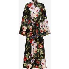 48 - Multifarvet - XXL Kjoler Dolce & Gabbana Silk caftan with rose garden print and drawstring