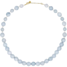 Sorelle Jewellery Fearless Necklace - Gold/Aquamarine