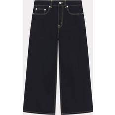 Kenzo Dame Bukser & Shorts Kenzo Sumire Cropped Jeans Rinse Black Denim Womens