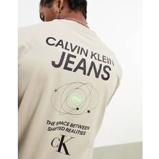 Calvin Klein Brun Overdele Calvin Klein Future Galaxy Graphic T-Shirt, Plaza Taupe