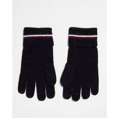 Tommy Hilfiger Handsker & Vanter Tommy Hilfiger corporate knit gloves in blackOne Size