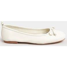 13 - Dame - Hvid Højhælede sko LTS Long Tall Sally Leather Ballerina White, White, 11, Women White