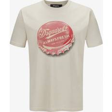 48 - Beige - Bomuld T-shirts DSquared2 Regular Fit T Shirt Beige