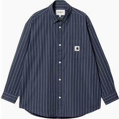 Carhartt Dame - L Skjorter Carhartt W' L/S Orlean Shirt Orlean Stripe, Blue/White WIP Stribet