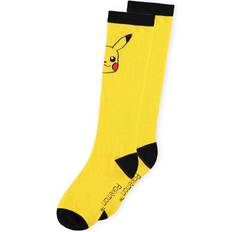 Bomuld - Dame - Gul Strømper Pokémon Pikachu Knee High 39-42 Sokker