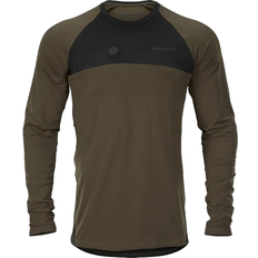 40 - Grøn - Jersey Tøj Härkila Heat L/S T-shirt - Willow Green/Black