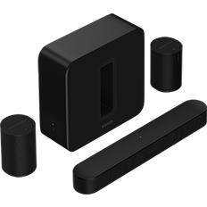 Sonos Optisk S/PDIF - Sort Soundbars Sonos Premium Home Cinema Set with Beam