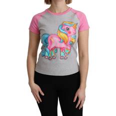 Moschino Dame T-shirts Moschino Gray and pink Cotton T-shirt My Little Pony Top IT44