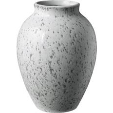 Knabstrup Hvid Brugskunst Knabstrup Ceramic White/Grey Vase 12.5cm