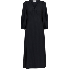 34 - Dame - Lange kjoler - Sort Neo Noir Ilma Solid Dress - Black