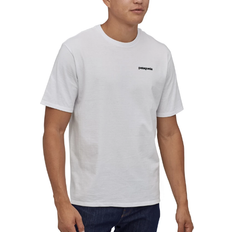 Patagonia Denimshorts - Herre Overdele Patagonia P-6 Logo Responsibili-T-shirt - White