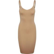 Dame - Elastan/Lycra/Spandex Kjoler Pieces Ballroom Slip Dress - Nature