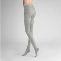 Dame - Sølv Strømpebukser Hudson Damen Strumpfhose Winter Plait wärmend Silber 0502 36/38