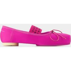 39 ½ - Dame - Rød Lave sko MM6 Maison Margiela Ballet flats Canvas Pink pink