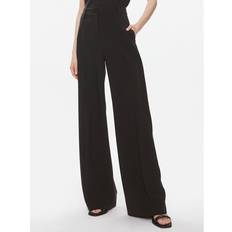 Calvin Klein 40 Bukser & Shorts Calvin Klein Soft Twill Wide Leg Trousers Black