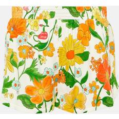 Viskose Shorts Stella McCartney Printed mid-rise shorts orange