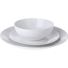 BigBuy Home Porcelain White Dinner Set 12pcs