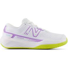 New Balance 40 ½ Ketchersportsko New Balance 696v5 Women's Tennis Shoes White/Purple Fade