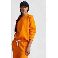 Polo Ralph Lauren Dame - Sweatshirts - XXL Sweatere Polo Ralph Lauren Fleece Crewneck Sweatshirt Woman Sweatshirt Orange Cotton, Polyester
