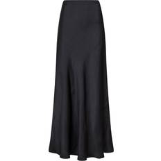 Dame - Lange nederdele - Sort Neo Noir Vicky Heavy Sateen Skirt - Black