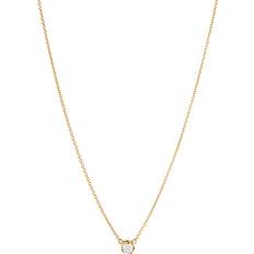 Georg Jensen Guld Halskæder Georg Jensen Signature Pendant Necklace - Gold/Diamond