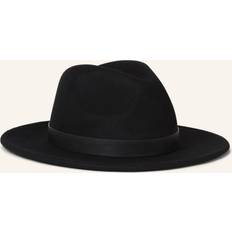 Karl Lagerfeld Hatte Karl Lagerfeld K/signature Fan Fedora Hat, Woman, Black, One One