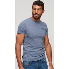Superdry T-shirts & Toppe Superdry Essential Cotton T-Shirt, Blue Marl
