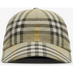 Grøn - Ternede Kasketter Burberry Khaki Check Cap HUNTER