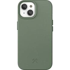 Woodcessories Apple iPhone 15 Mobilcovers Woodcessories iPhone 15 Bio Cover 100% Plantebaseret MagSafe Kompatibel Midnight Green