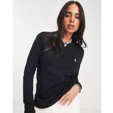 Polo Ralph Lauren Dame - L T-shirts & Toppe Polo Ralph Lauren Woman T-shirt Black Cotton