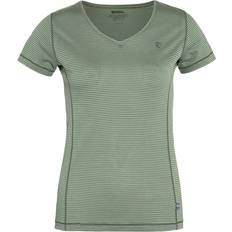 Grøn - Viskose T-shirts Fjällräven Abisko Cool T-shirt Women Patina Green-614