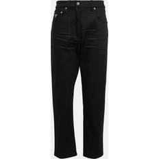 Prada Bukser & Shorts Prada Mid-Rise Cropped Straight Jeans Schwarz