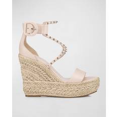 Christian Louboutin Espadrillos Christian Louboutin Chocazeppa Spikes espadrille wedges neutrals