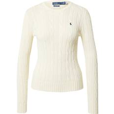 Polo Ralph Lauren Dame - L Sweatere Polo Ralph Lauren Cable Knit Crewneck Jumper - Cream