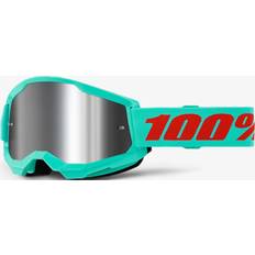 100% Strata Essential Chrome motocrossglasögon ljusblå