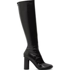 Bottega Veneta Læder Ankelstøvler Bottega Veneta Patent leather knee-high boots black